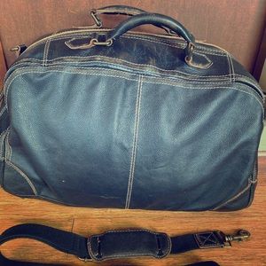 Black Rivet Leather weekend bag